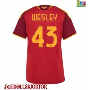 AS Roma Wesley Franca #43 Hemmatröja Dam 2026-27 Kortärmad